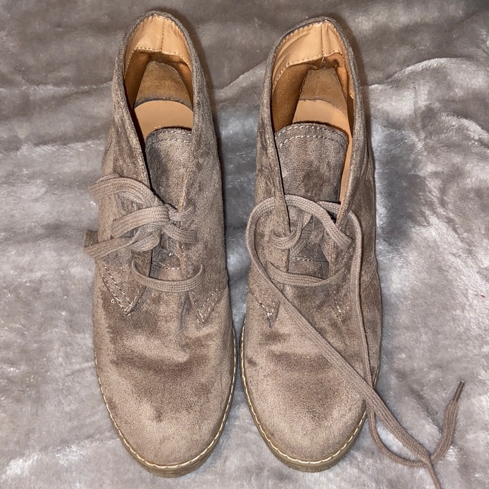 Lace up booties